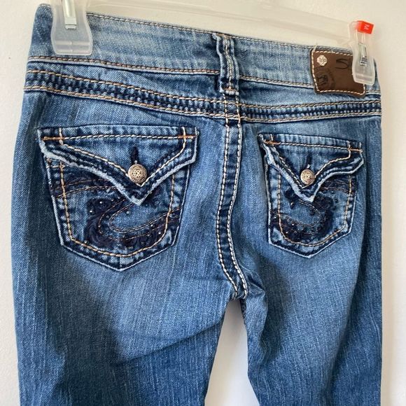Silver jeans McKenzie with bling pockets - Picture 5 of 8